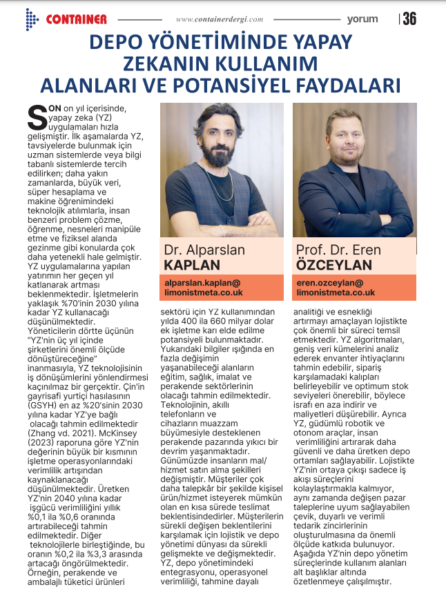 Einsatzmöglichkeiten und potenzielle Vorteile von Künstlicher Intelligenz im Lagerverwaltungssystem